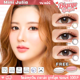 คอนแทคเลนส์ Julia Light Brown / Brown / Gray  (Kitty Kawaii) ขนาดมินิ 🌷 ลายฮิต สุดปังในเกาหลี