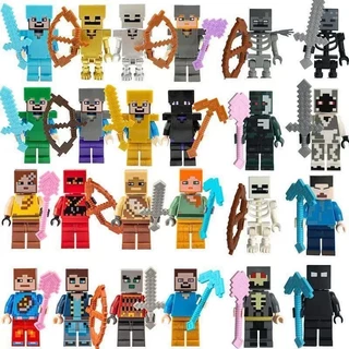 ของเล่นเลโก้ บล็อกตัวต่อ มายคราฟ Mycraft Figures Series สีสันสวยงาม ของเล่นสำหรับเด็ก