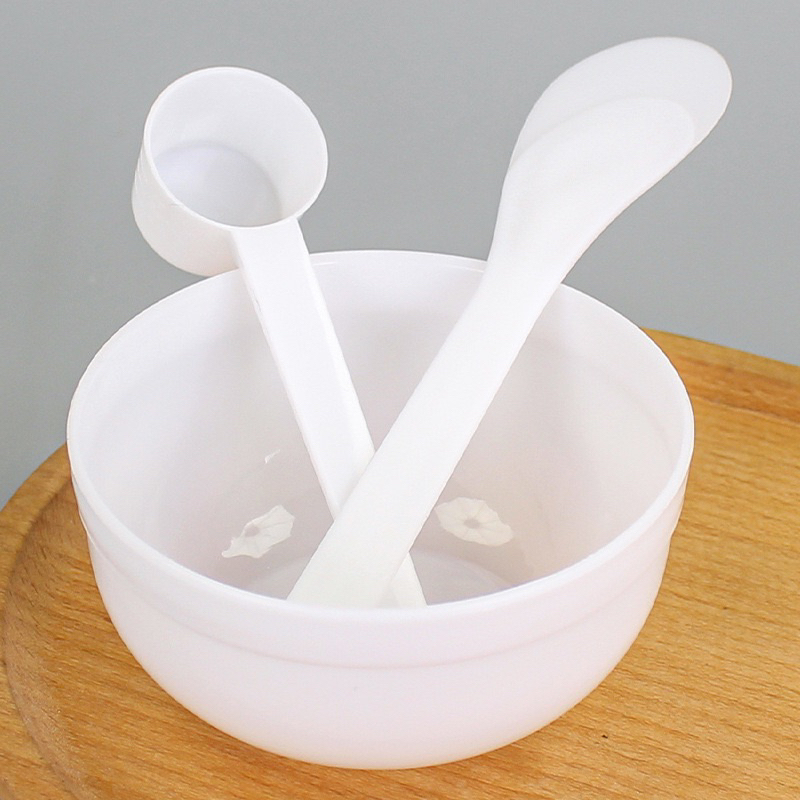 (10เซ็ต) Set 3ชิ้น ถ้วยมาส์กหน้า+ไม้พาย+ช้อนตัก ชุดมาส์กหน้า ชุดผสมมาส์ก มี 5 สี ถูกที่สุด!! face mask bowl - รูปที่ 3