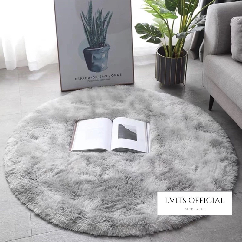 🔥พร้อมส่ง🔥พรมปูพื้นวงกลม 100x100cm พรมวงกลม พรมแต่งห้องวงกลม พรมกลม พรมปูพื้นห้องนอน พรมปูพื้น
