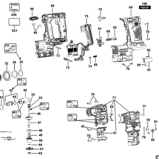 DEWALT DCH273 อะไหล่ PART / 1