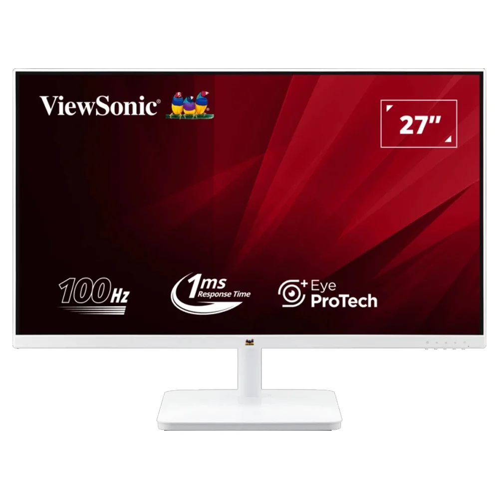 MONITOR (จอสีขาว) VIEWSONIC VA2732-H-W - 27 INCH FHD IPS 100Hz- ของแท้ 3 ปี Onsite