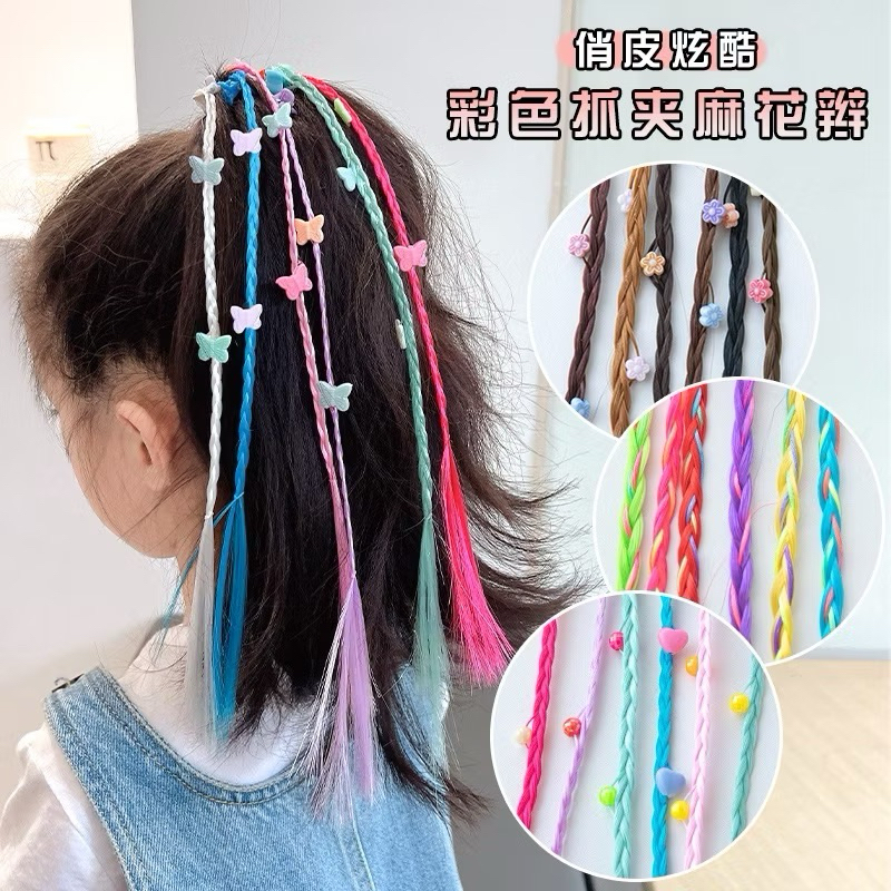 ผมปลอมเด็ก 1เส้น 🇹🇭ส่งจากไทย ยางรัดผมเด็ก แฮร์พีทเด็ก y2k - รูปที่ 6