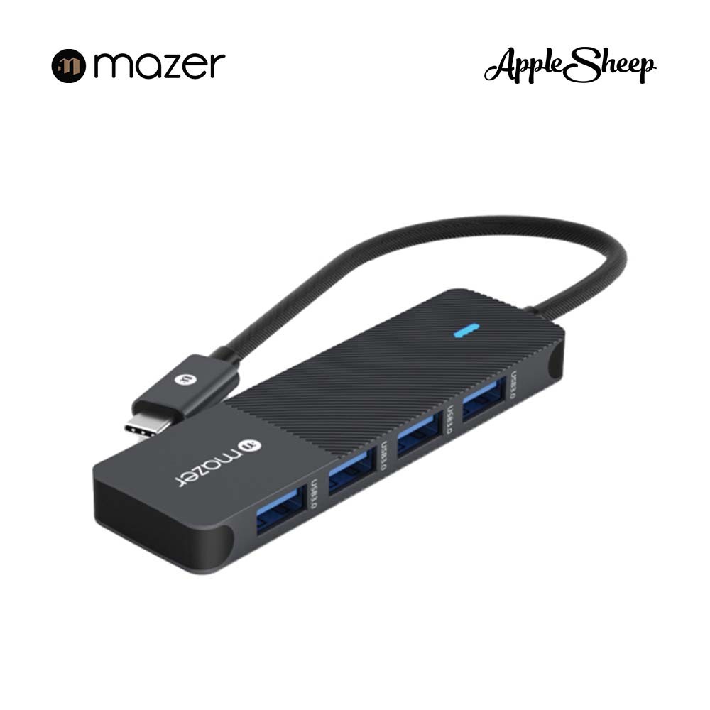 [MAZER Infinite Multimedia Pro 4-in-1 Hub] ฮับ USB-C 3.0 4พอร์ต ถ่ายโอนความเร็ว 5Gbps High Speed กะทัดรัด ทนทาน ของแท้