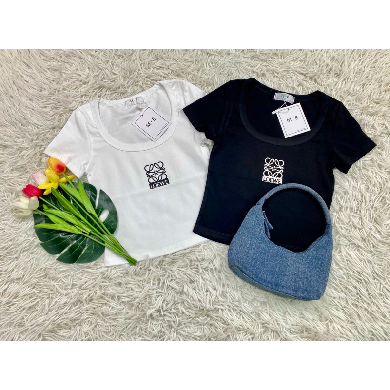 รวมเสื้อครอปตัวสั้น คอUงานป้ายM.Eคอยูเนื้อผ้ายูนิโคล่ ปักเบรนด์ดัง ราคา ถูกที่สุด ดีลบีเคเค แกลเลอรีภาพที่ 2