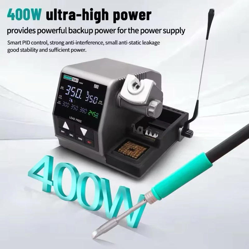 SUGON T61 สถานีบัดกรี 400W หัวแร้ง C470ขนาดใหญ่ข้อต่อบัดกรีเชื่อม Rework Station ราคา ถูกที่สุด ดีลบีเคเค แกลเลอรีภาพที่ 2