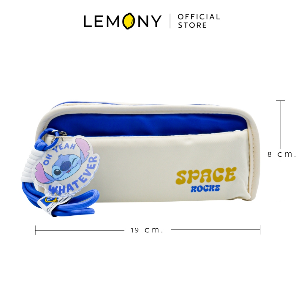 LEMONY Disney collection pencil case (Stitch) กระเป๋าเก็บเครื่องเขียน ดิสนีย์คอลเลคชัน (สติซ) ขนาด 1