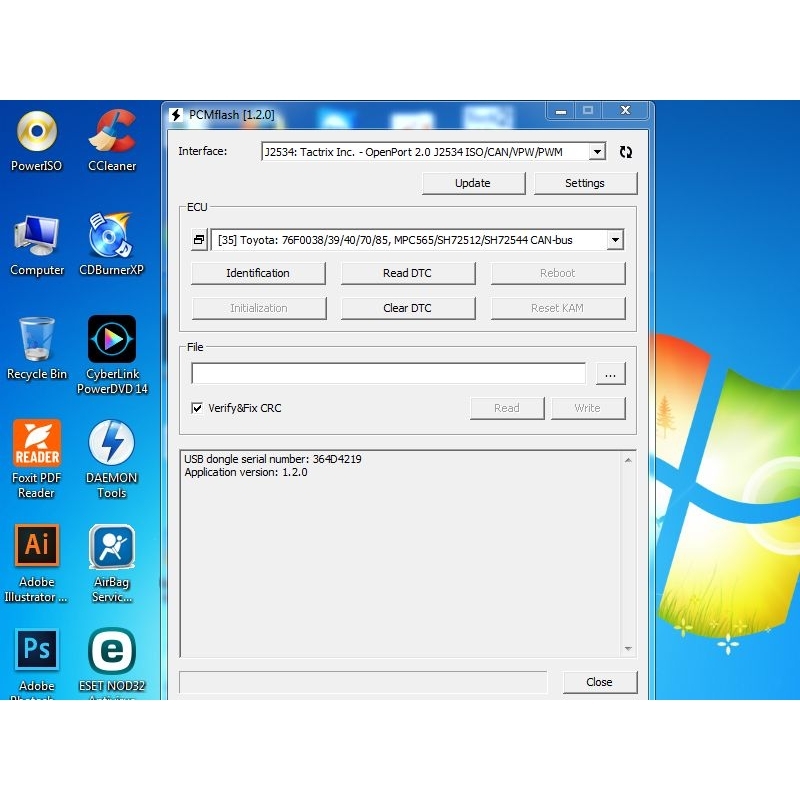 โปรแกรมดูดอัดไฟล์ ecu pcm flash พร้อมดอลเกิ้ล 67in1 ใช้กับหัว แทคติกtactrix, sm2pro
