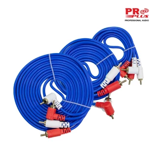 สายRCAทึบ สีน้ำเงิน/แดง 2หัวงอ ออก RCA2หัวตรง หัวทอง ยาว 1,2,3 เมตร