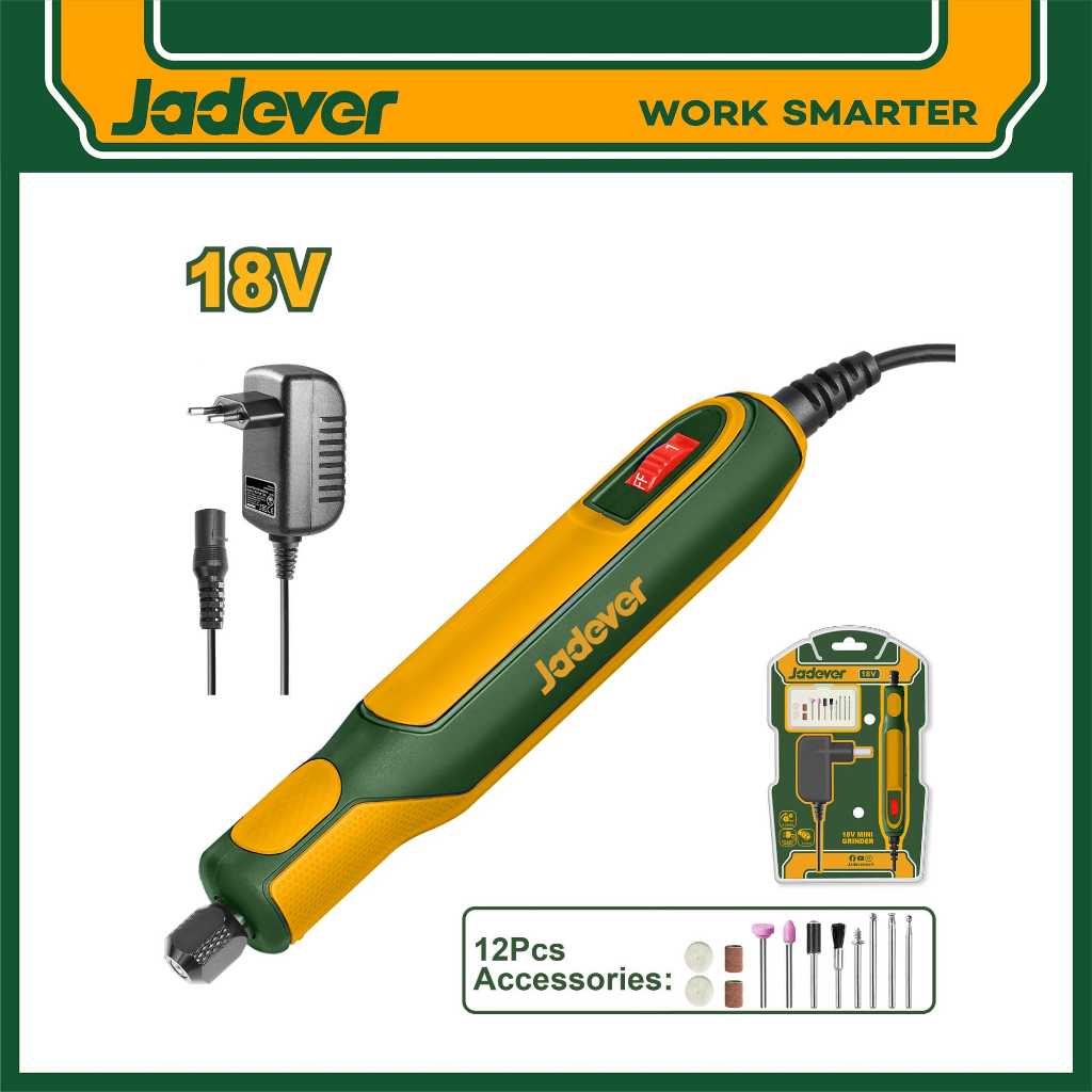 JADEVER เครื่องเจียร์ คอตรงมินิ ขนาด 18 โวลต์ รุ่น JDRY16180