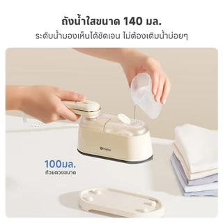 Simplus Iron ด้ามจับหมุนได้ 180° ขนาดเล็กพกพาสะดวก กำลังไฟสูง 1,000 วัตต์ ใช้ได้ทั้งแบบเปียกและแห้ง มุมรีด 2 ด้านGTJH022