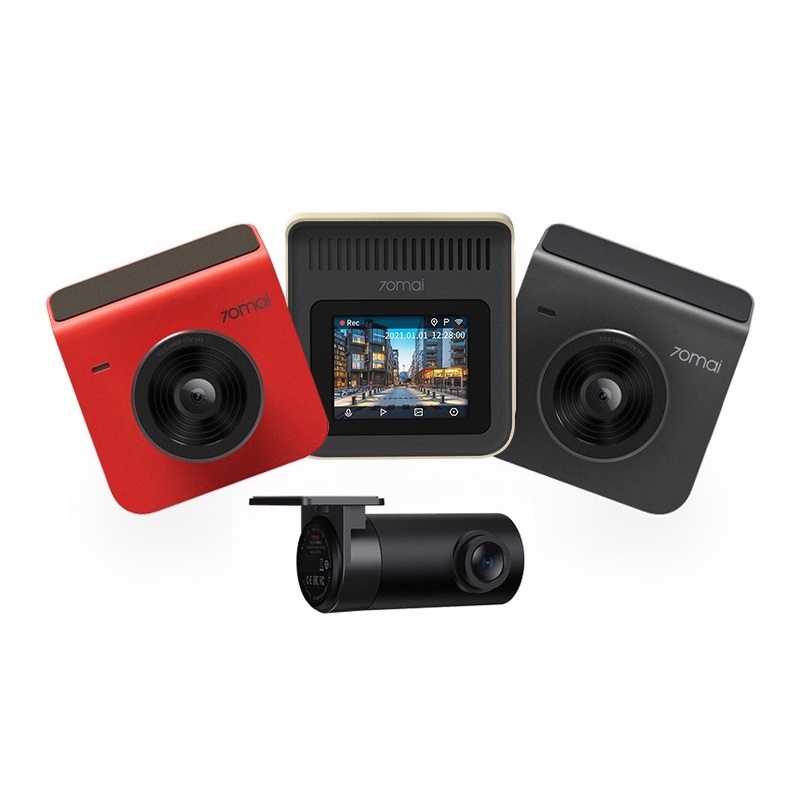 70mai Dash Cam A400 (Grey),  70mai Dash Cam A400 (Ivory), 70mai Dash Cam A400 (Red)