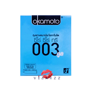 (Live 50%) Okamoto ถุงยางอนามัยโอกาโมโต 003 Cool XL Gel Plus Suprema Lite Strawberry XXL Rich Lubricative Mega Dot Crown