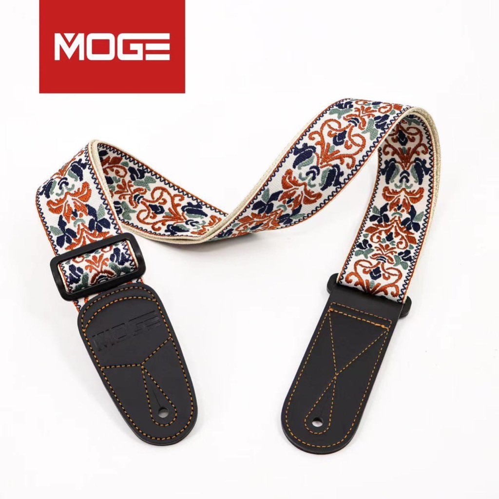 MOGE MG09 Braided Embroidered Guitar Strap สายสะพายกีต้าร์ ผ้าถัก ลายปัก ราคา ถูกที่สุด ดีลบีเคเค แกลเลอรีภาพที่ 6