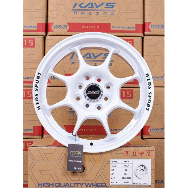 ล้อแม็กขอบ 15 Tc05 ขอบ15 กว้าง 7 ออฟ38 (4/100-4/114) ราคาต่อ 4 วง