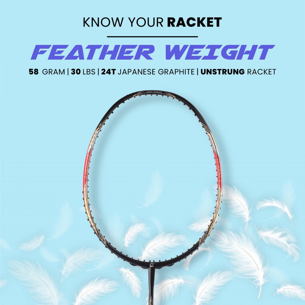 ไม้แบดมินตัน Apacs Feather Weight 55