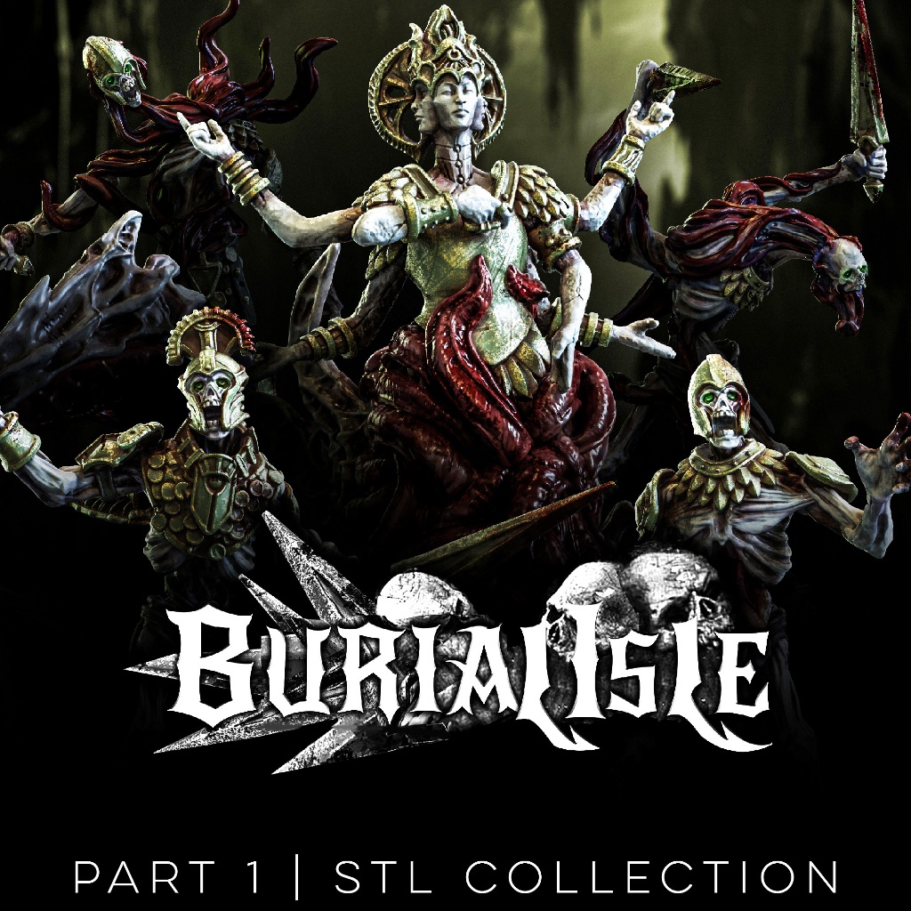 Burial Isle : Collection - proxy miniature สำหรับ Trench Crusade [ผลิตภายใน 1-3 วัน]