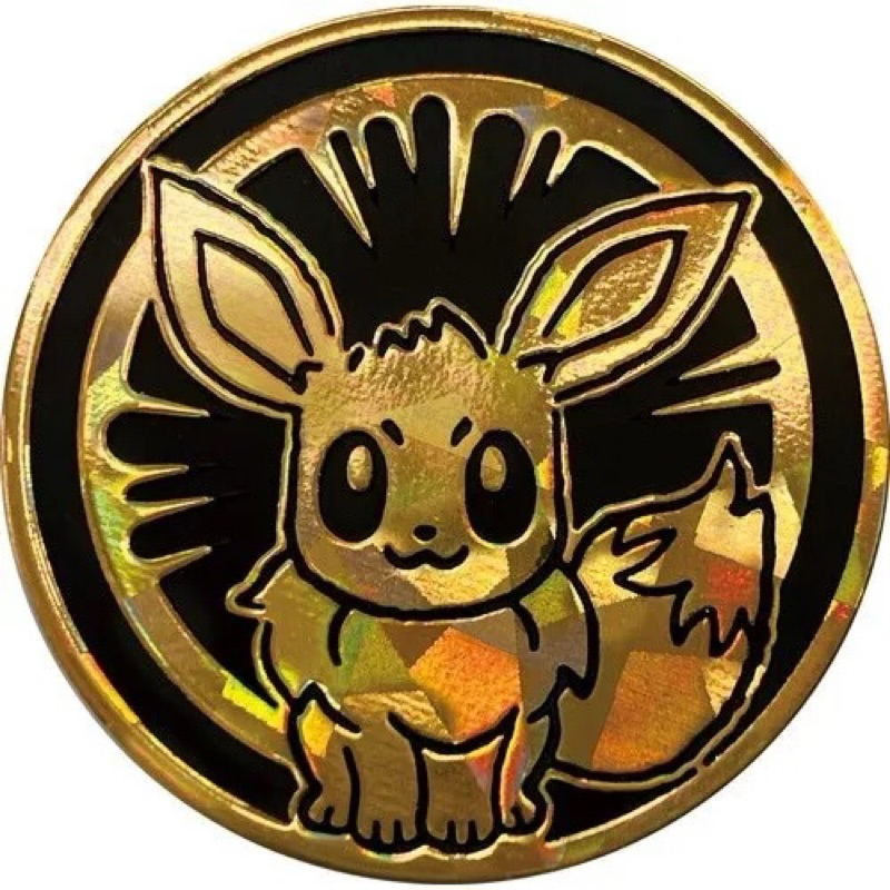 [Pokemon TCG] Coin Collection 5th eevee evolution เหรียญ โปเกม่อน เกมการ์ด แบบเลือกลาย อีวุย