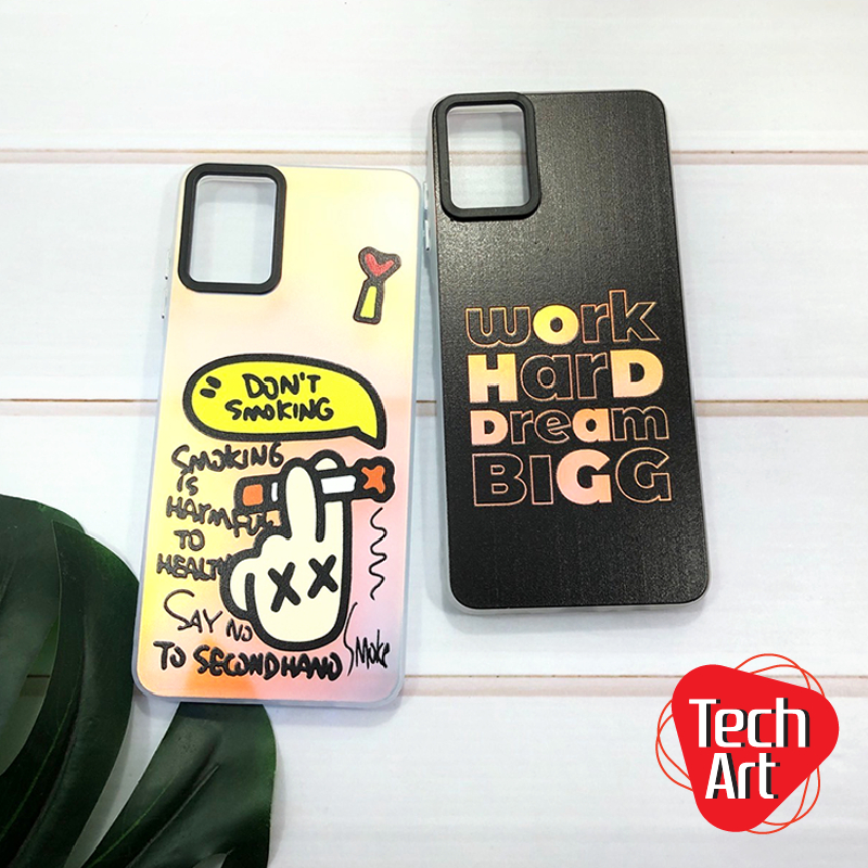 เคสขอบนิ่มด้านหลังสีเงาประกายรุ้ง OpA3x Reno12(5g) RaC75(4g) Vv V40 V40lite Y19s(4g)