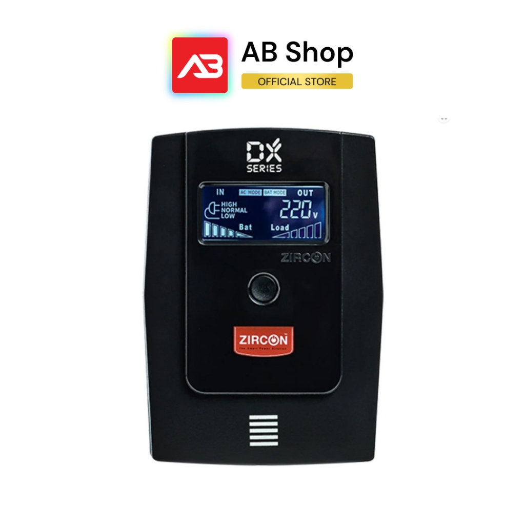 Zircon เครื่องสำรองไฟ Line Interactive UPS 1000VA/550W รุ่น DX Series 1000VA/550W