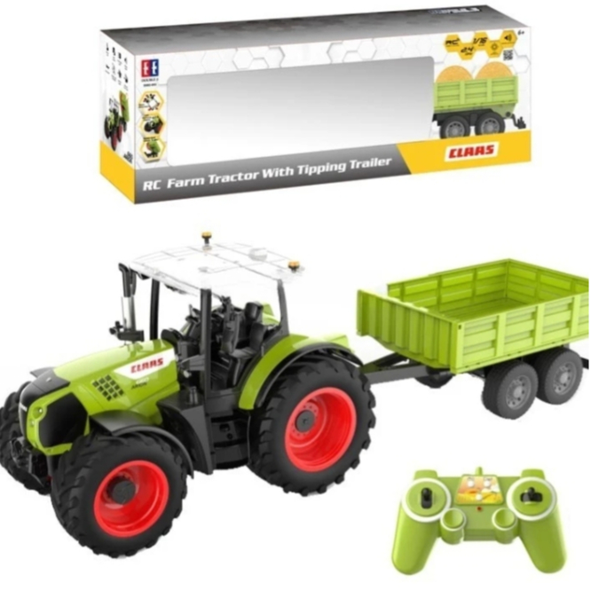 E692-003 Rc Fram Tractor With Tipping Trailer