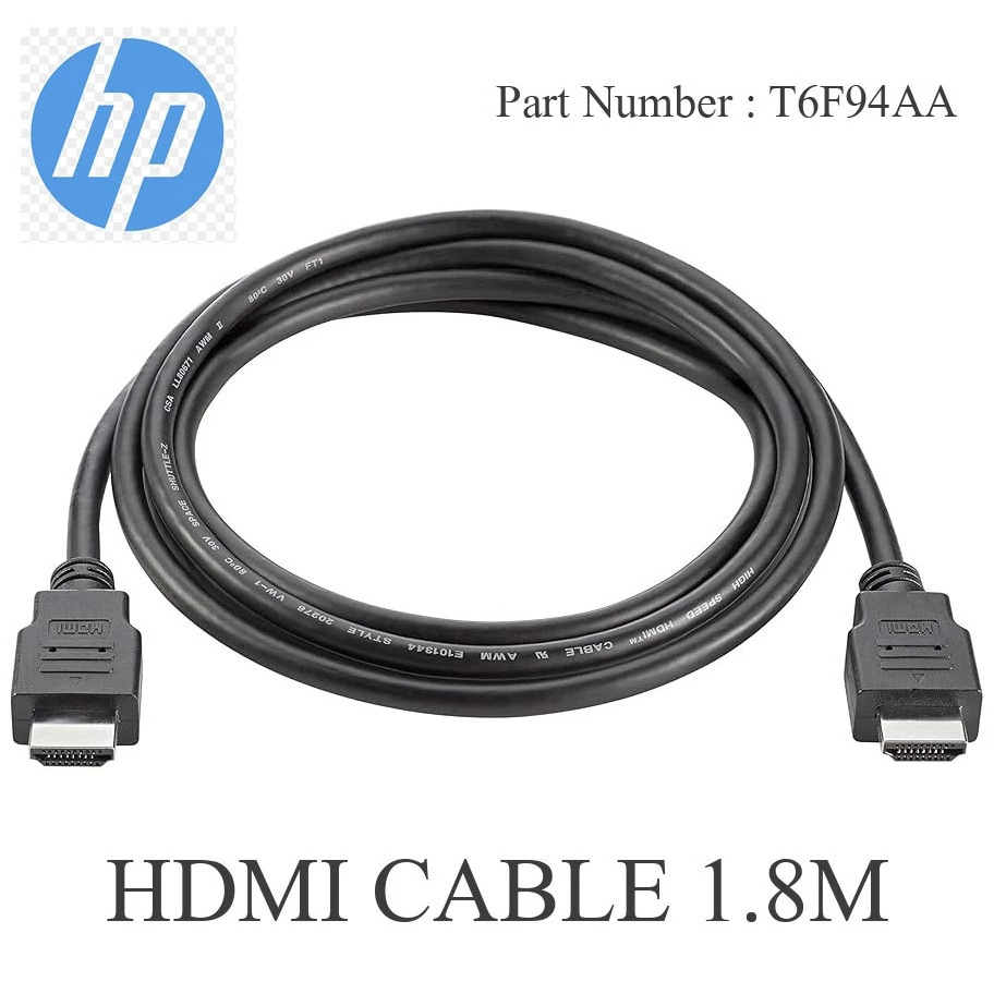 HP HDMI Standard Cable Kit 1.8M Part Number : T6F94AA
