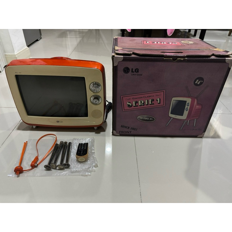 LG Retro CRY TV Orange Color 14 inches