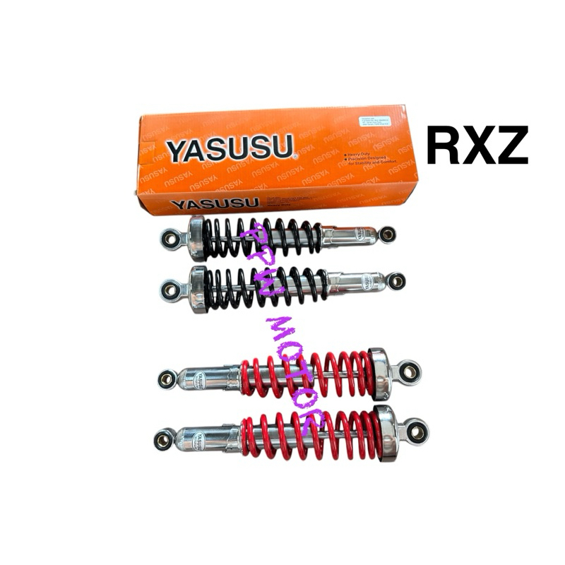 ชุดโช้คอัพหลัง สีเเดง สีดำ RXZยี่ห้อ YASUSU (315mm)