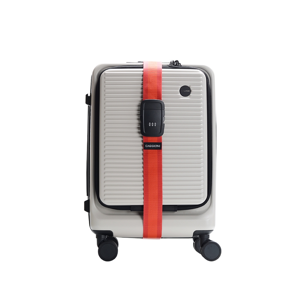 CAGGIONI สายรัดกระเป๋าเดินทางแบบล๊อครหัส (Lock Strap F506)
