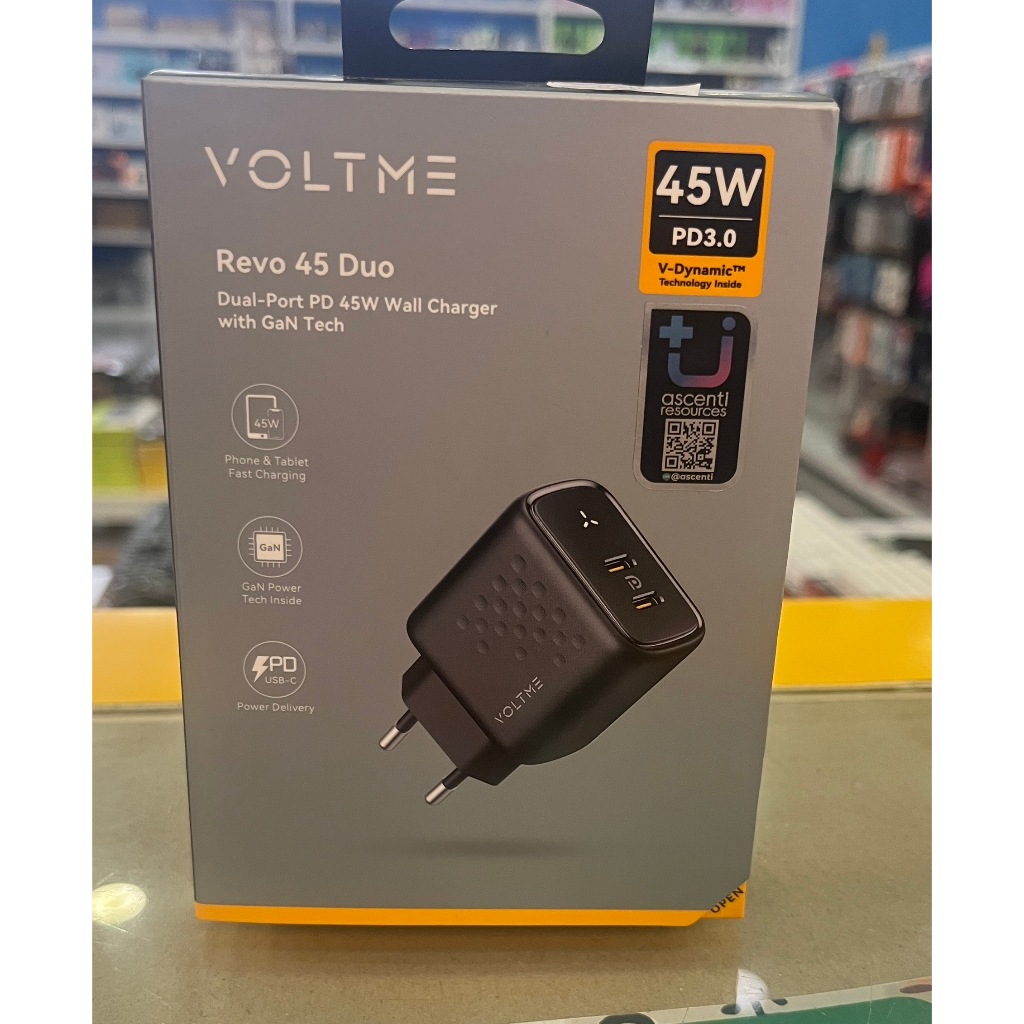VOLTMRevoDuo Dual-port PD 45 wall Charger V2111TH
