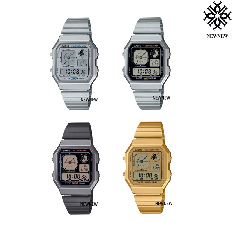 CASIO นาฬิกาข้อมือ A130WE-1A A130WE-7A A130WEG-9A A130WEGG-1A ของแท้ประกันศูนย์ 1ปี
