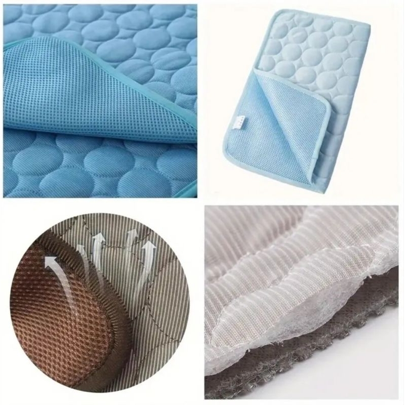 พร้อมส่ง 😸 Kawaii Cat ของใช้สัตว์เลี้ยง ผ้าปูนอนแบบเย็น cooling mat ราคาต่อ 1 ชิ้น (pet cooling mat)