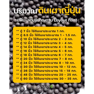 ดินเผาญี่ปุ่น ดินเผา ดินปลูกไม้น้ำ ดินไม้น้ำ ตกเเต่งตู้ปลา ตู้ไม้น้ำ ตู้กุ้ง โรยกระถาง จัดสวนขวด น้ำจืด | บ้านไม้น้ำ🌿