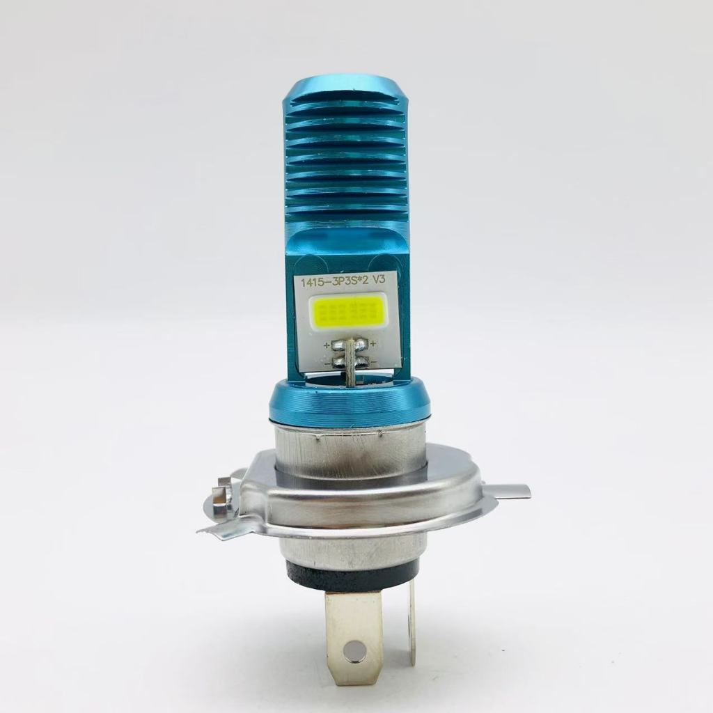 หลอดไฟหน้า LED ขั้วกลม2จุด H6 T19 P15D ขั้วเสีย3ขา H4 รุ่นV3 30W 12V-80V 1 ชิ้่น wave 110i ไฟAc car