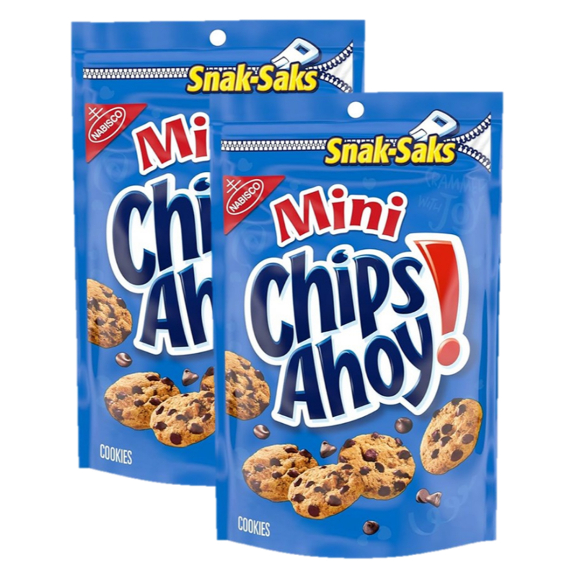Nabisco Mini Chips Ahoy 226g. นาบิสโก ชิพส์ อะฮอย มินิ คุกกี้ช็ิกโกแลตชิพ (2ถุง)