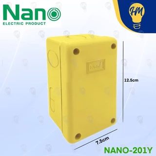 Nano กล่องกันไฟ รุ่น 201 2x4 สีขาว เหลือง ดำ