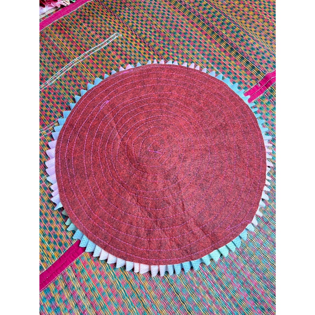 พรมเช็คเท้า สินค้าชุมชน ตัดเย็บเองแบบภูมิปัญญาชาวบ้าน🧶 - รูปที่ 7