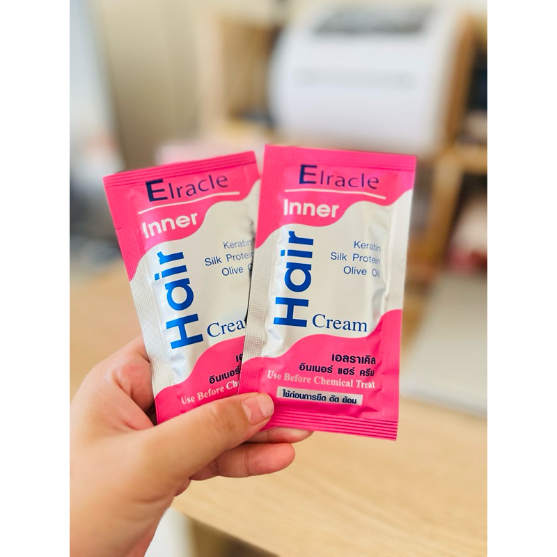 (4 ซอง) เอลราเคิล Elracle inner hair cream (ขนาด 30ml)