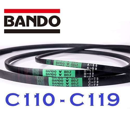 สายพาน BANDO V-BELT C110- C119 ร่อง C (22.2 มม.) สายพานร่องวี C110 C111 C112 C113 C114 C115 C116 C11