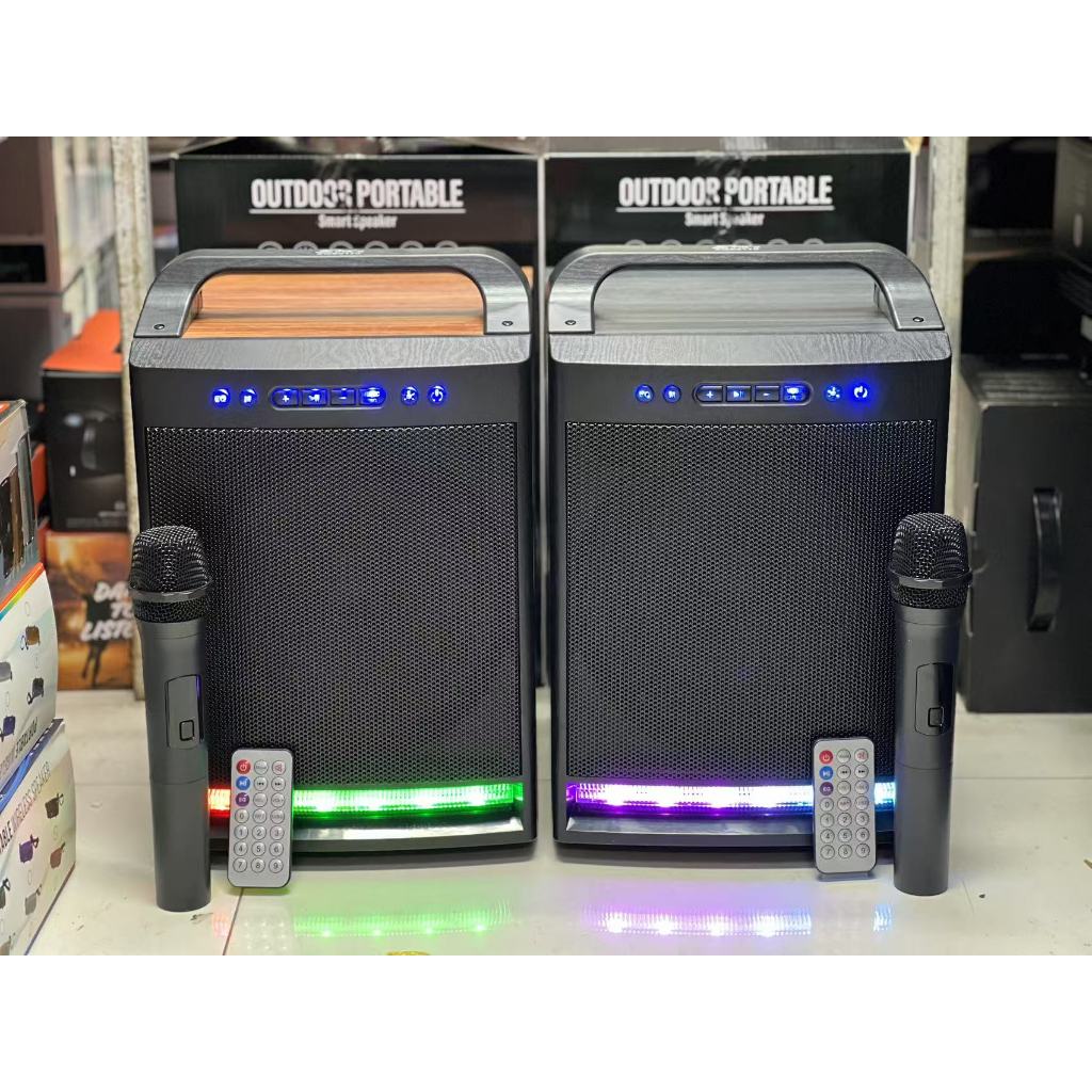 ลำโพงบลูทูธ รุ่น ZQS8170 ดอกลำโพง8นิ้ว ฟรีไมค์ลอยแบบชาร์จ/รีโมท ตัวใหญ่เสียงแน่น รองรับ AUX TF USB ส