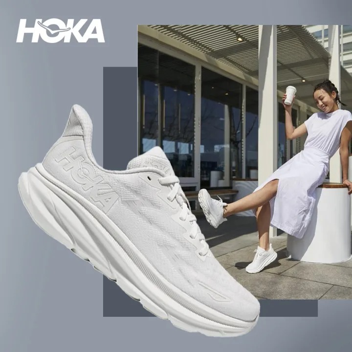 ONE Clifton 9 UnisexShock Absorption Running shoes ultra-light breathable thick soled sneakers