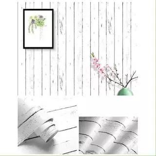 สติ๊กเกอร์ลายไม้ วอลเปเปอร์กาวในตัว ลายไม้ กว้าง 45 ยาว 100 ซม.