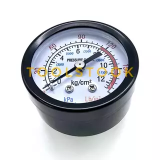 เกจวัดแรงดัน(Pressure Gauge)เกจ์วัดแรงดันลม น้ำ หน้าปัด2"(50mm.)เกลียวBSP1/4 10kgและ12kg