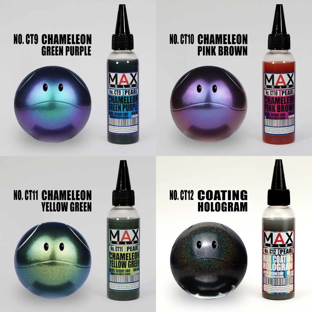 CT9-CT12 max color สีพ่นโมเดล กันดั้ม รถถัง อาร์ททอย พลาสติกโมเดล สีผสมสำเร็จพร้อมใช้งาน