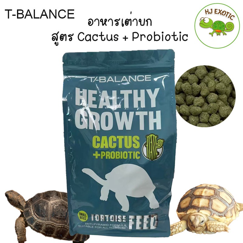 อาหารเต่าบก T-balance สูตรกระบองเพชร+Probiotic (เม็ดเล็ก) อาหารเต่าทีบาลานซ์ เหมาะกับเต่าบกทุกชนิด