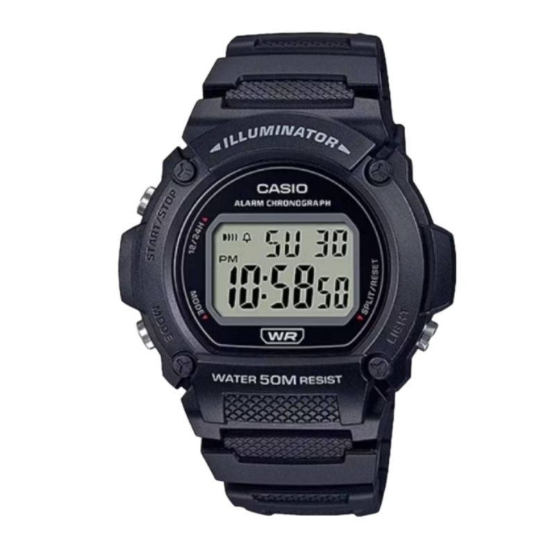 CASIOนาฬิกาดิจิตรอนรุ่นW-219H  W-219HC W-219HB ของแท้รับประกัน 1ปี