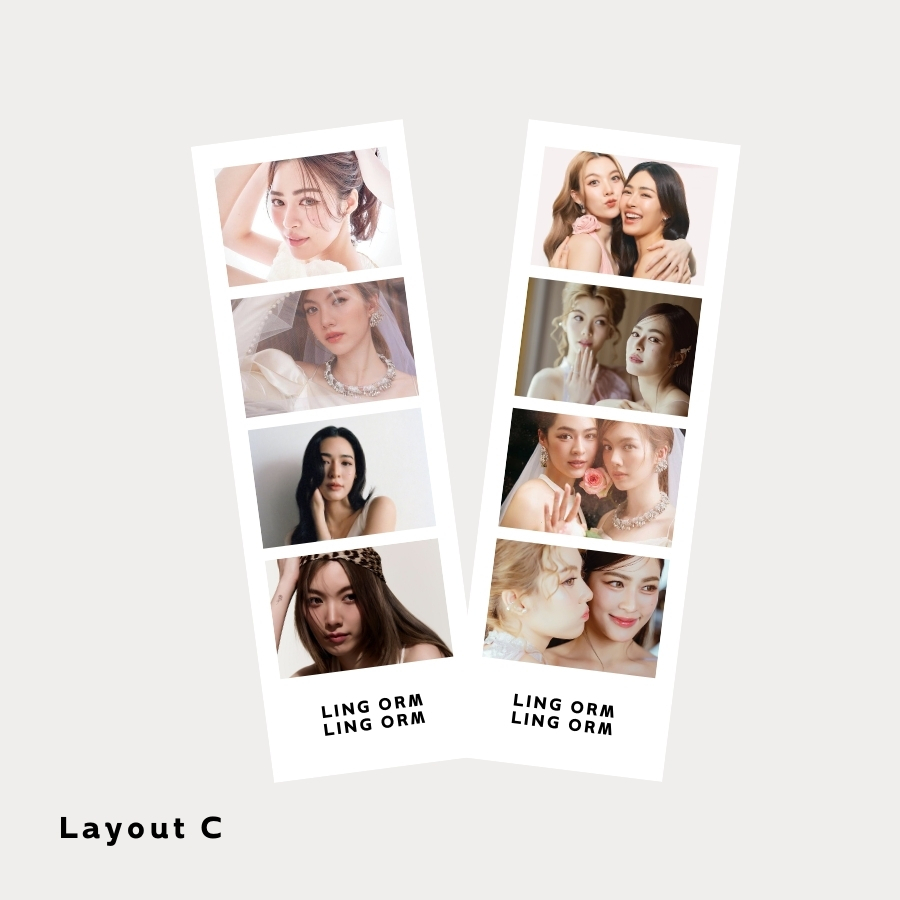 พรี 2-3 วัน รับปริ้นรูปโฟโต้บูท Photo Booth ฟรี ซองใสทุกใบ แก้ไขข้อความได้ อัดรูป 2x6 นิ้ว