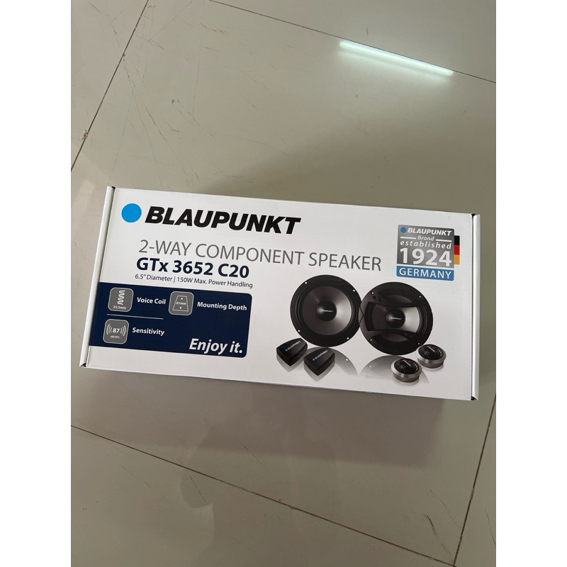 6.5“ แยกชิ้น ยี่ห้อ Blaupunkt รุ่น GTX3652C20 ลำโพงกลางแหลม 2ทาง ติดรถยนต์