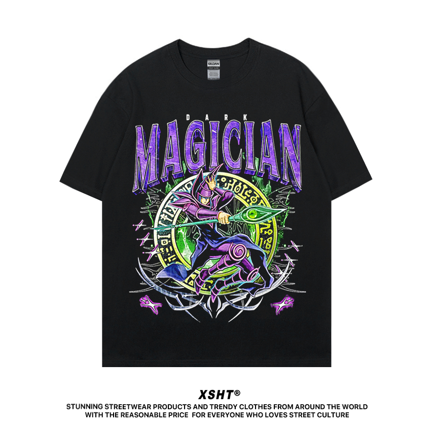 🔥พร้อมส่ง🔥 เสื้อ Anime - Dark Magician (Yu-Gi-Oh!) Tee - Black (สีดำ) by XSHT