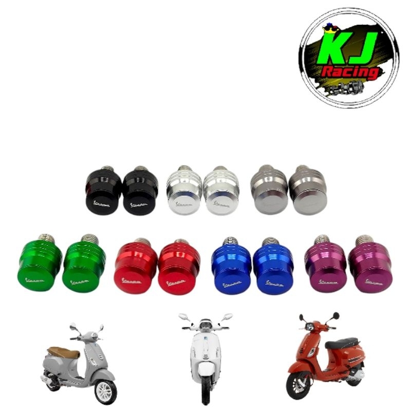 อุดกระจก Vespa งานอลูมิเนียม ราคาต่อคู่ (Vespa Sprint150 MY24-MY26ใส่ไม่ได้)